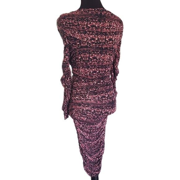 Catherine Malandrino NWT $325 Mauve Print Bateau Soft Jersey Dress, Size S (4-6) - Picture 5 of 7